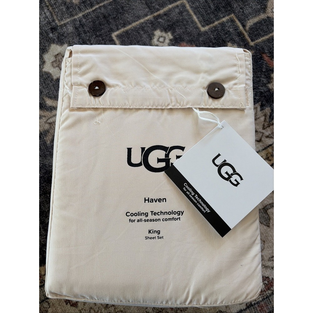 New UGG Haven KING Size Sheet Set 4 PCS Cooling Technology Haven Solid